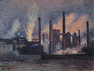 Étude pour des usines près de Charleroi, 1897